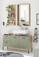 freiraum Badezimmer-Set Coco 3-teilig Asteiche Dekor Pine Green Bild 2