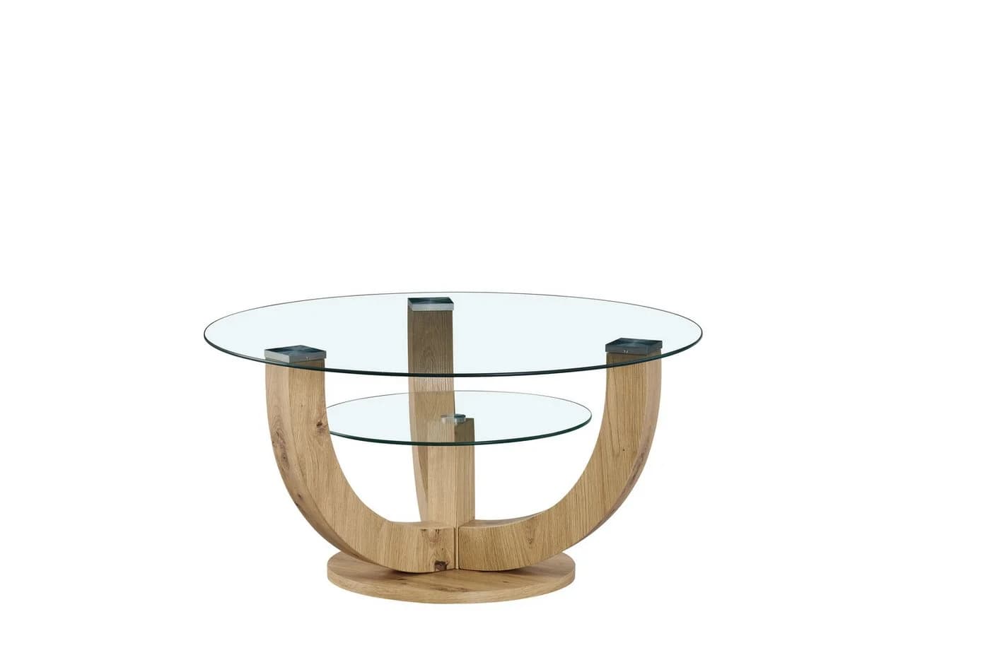 PREISBRECHER Couchtisch Denver Glas Eiche Dekor - Bild 2