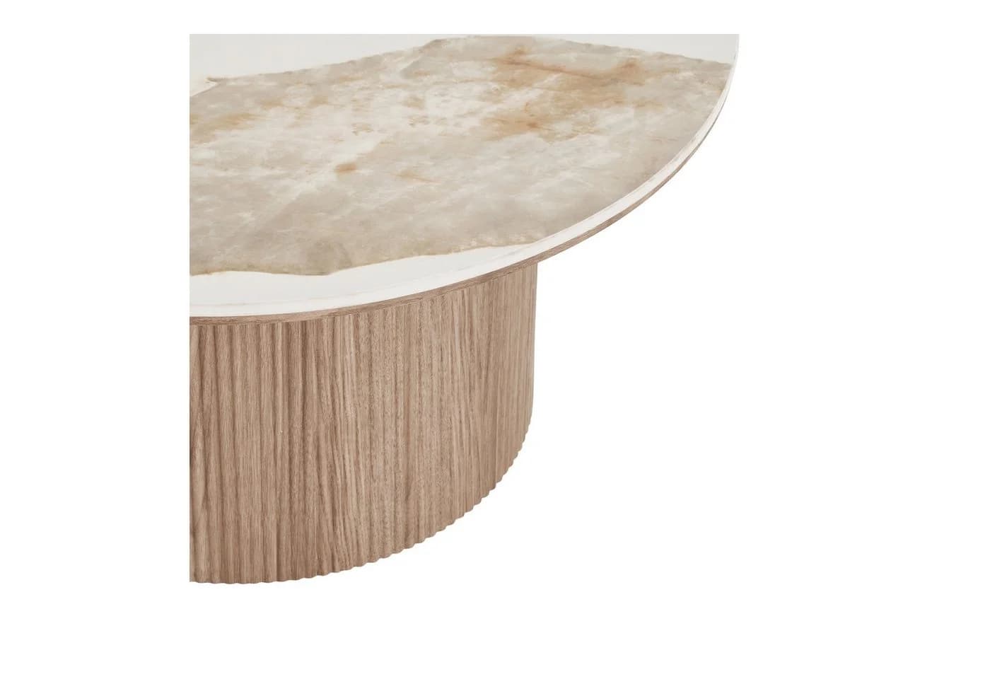 freiraum Couchtisch Athens Weiß/Braun Keramik MDF - Bild 4