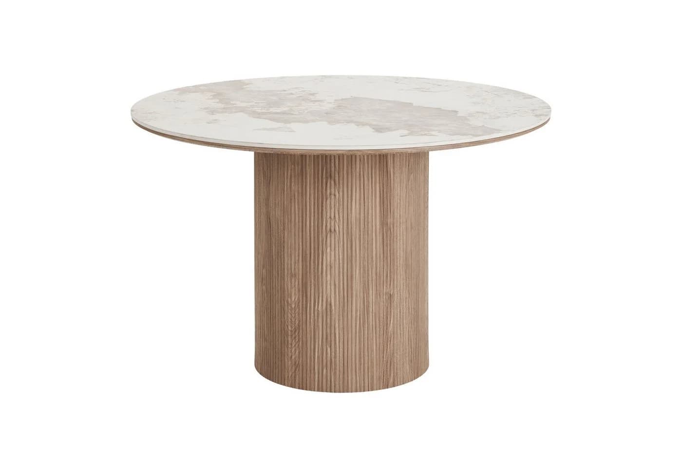 freiraum Esstisch Athens Weiß/Dunkelbraun Keramik MDF - Bild 2