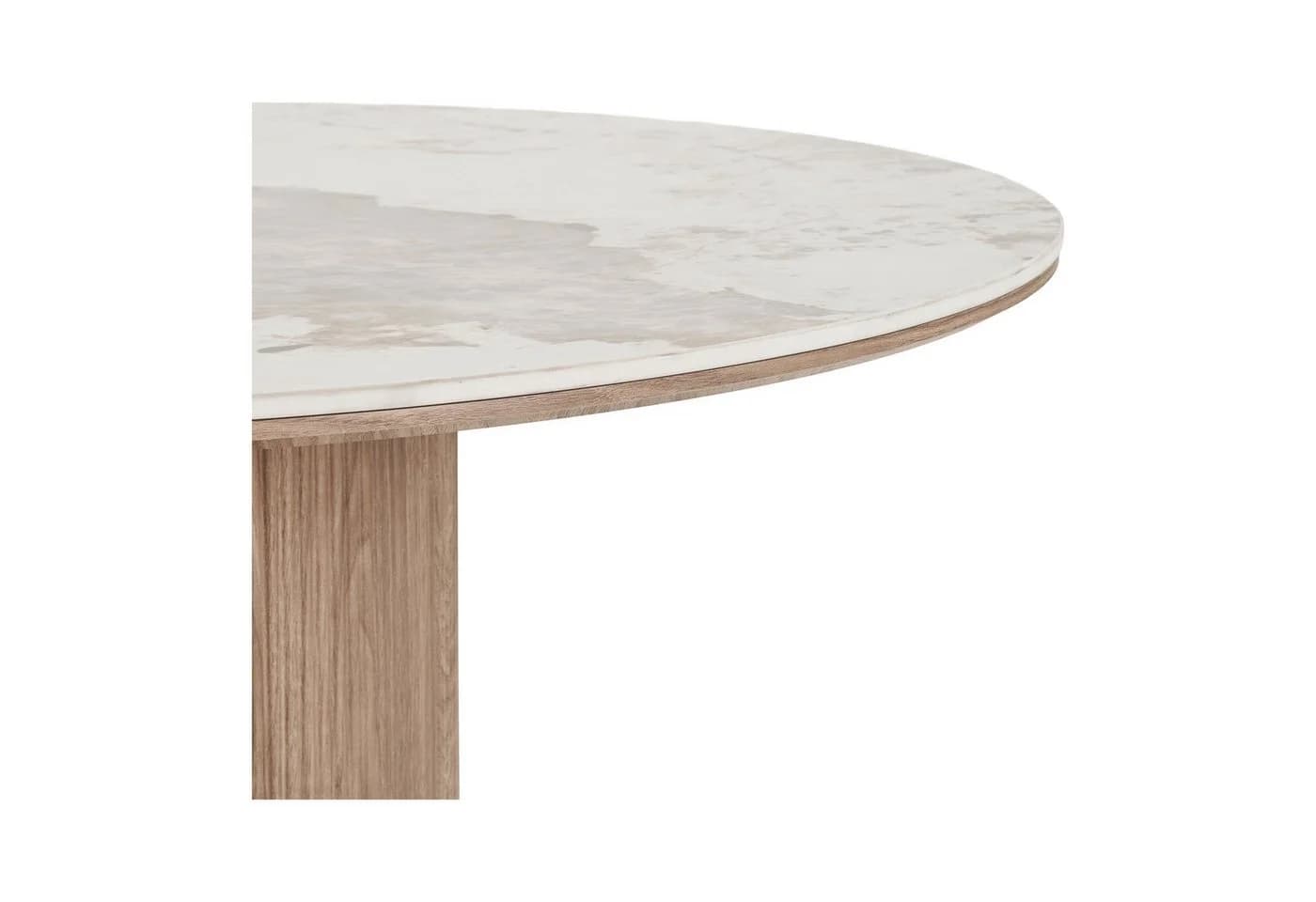 freiraum Esstisch Athens Weiß/Dunkelbraun Keramik MDF - Bild 4