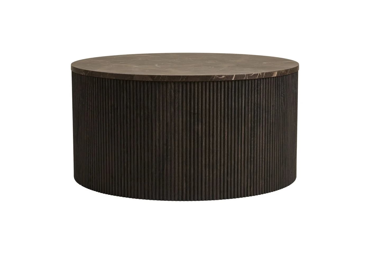freiraum Couchtisch Rota Dunkelbraun Marmor-Dekor MDF - Bild 3