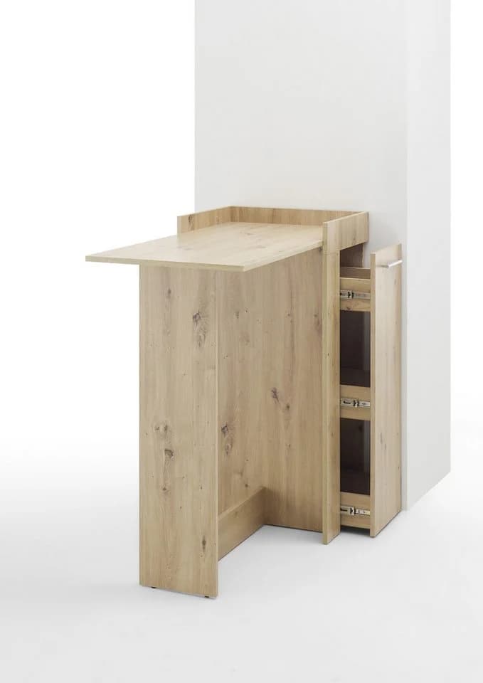 möbelando Bartisch Anett Artisan Eiche Apotheker-Schrank - Bild 4