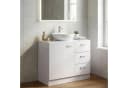 freiraum Waschbeckenunterschrank WL1.345 Weiß mit 3 Schubladen Bild 3