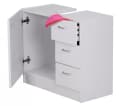 freiraum Waschbeckenunterschrank WL1.345 Weiß mit 3 Schubladen Bild 5