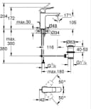 Grohe Dice Waschtischarmatur Chrom Standmontiert Bild 1