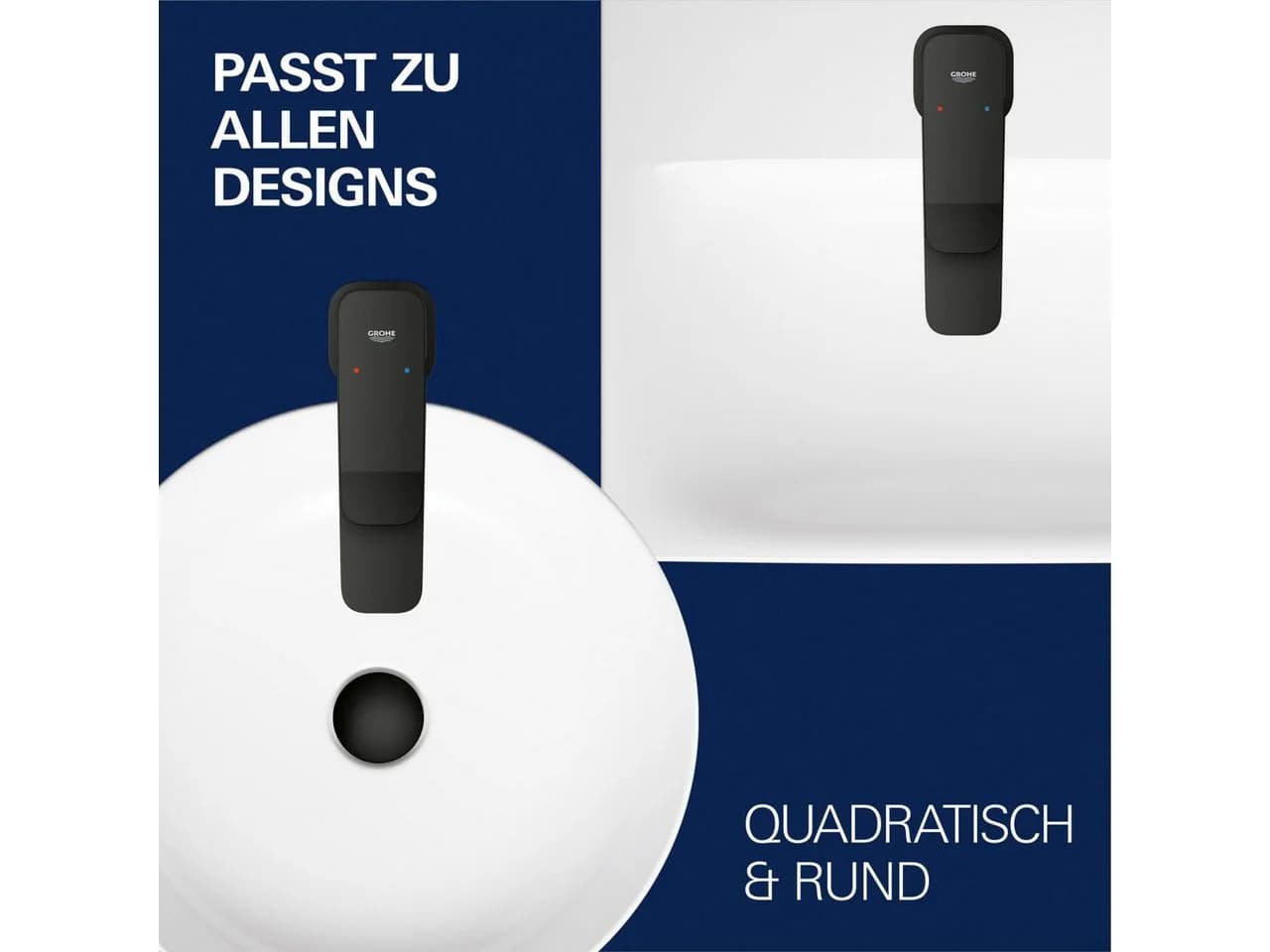 Grohe Dice Waschtischarmatur Matt Schwarz - Bild 4