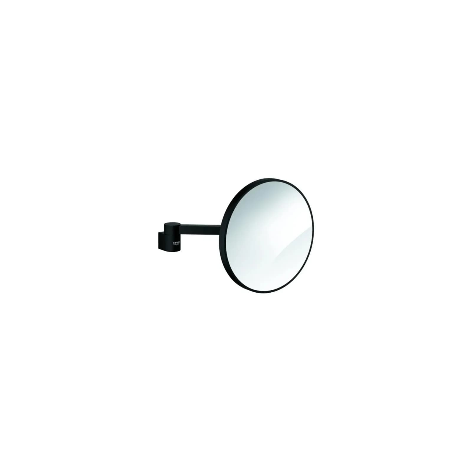 GROHE Kosmetikspiegel Selection 102279 Phantom Black Wandmontage 7-fach Vergrößerung