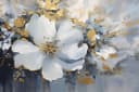 queence Wandbild Golden Flower Selbstklebend Gold Blume Bild 2