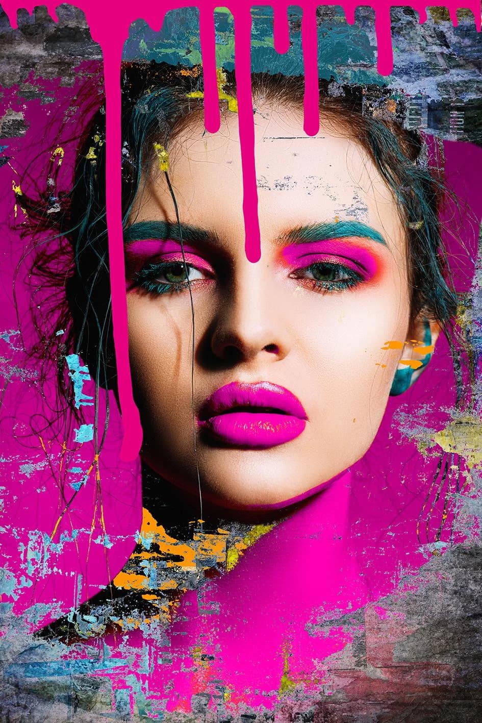 Alu-Dibond Bild Neon queence