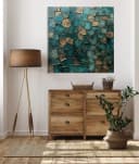 queence Acrylglasbild Mosaik in Türkis, Abstrakt, Fine Art-Print in Galeriequalität Bild 2