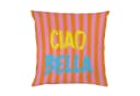 queence Dekokissen Ciao Bella gestreift, Beidseitig bedruckte Kissenhülle, 40x40 cm Bild 2
