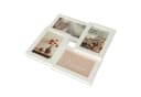 queence Bilderrahmen Collage Rahmen 3D Holz in Weiß für 4 Fotos 10x15 cm Bild 3