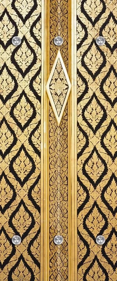 queence Wandgarderobe Thai Tempel - Gold - Acrylglas - Bild 2