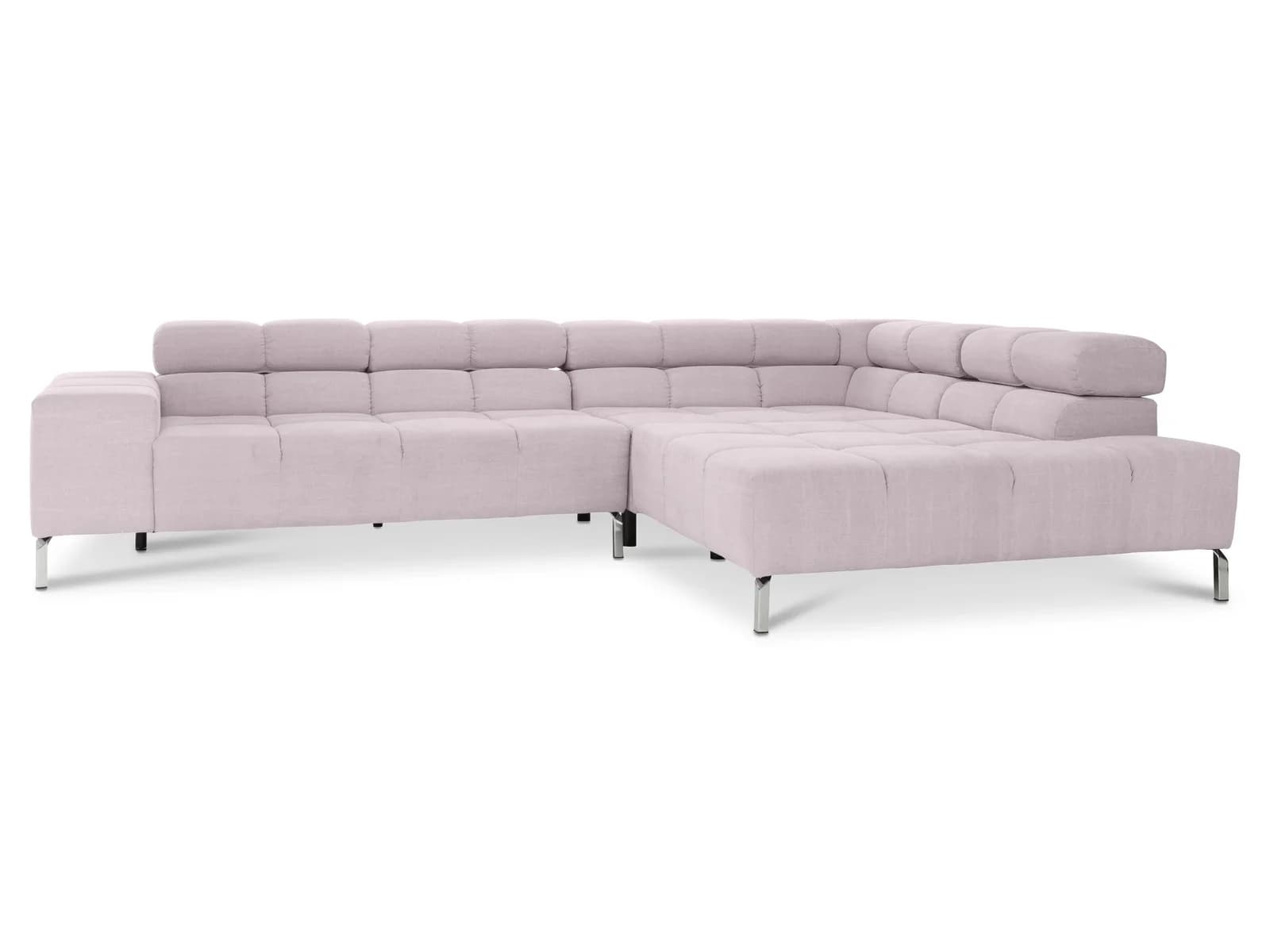 Polsterecke CATELYN von Loft mit Stoff Vintage und Chromfuß