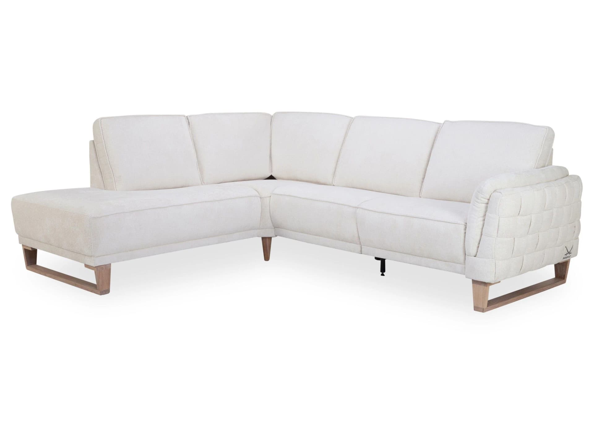Polsterecke SANSIBAR SALTUM Ecksofa Stoff Symphony Ivory 9784