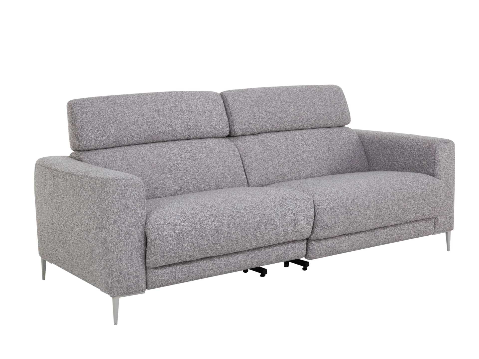 Sofa 2 Sitzer MONDO NAILA Stoff Luando silver