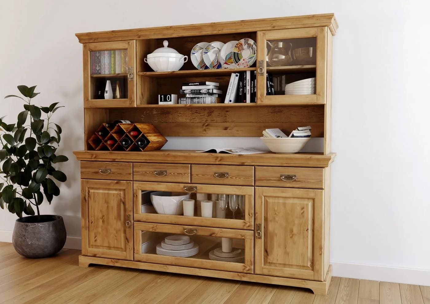 OTTO HOME Buffet Rügen Beige Kiefer Massivholz Landhausstil - Bild 2