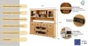 OTTO HOME Buffet Rügen Beige Kiefer Massivholz Landhausstil Bild 3