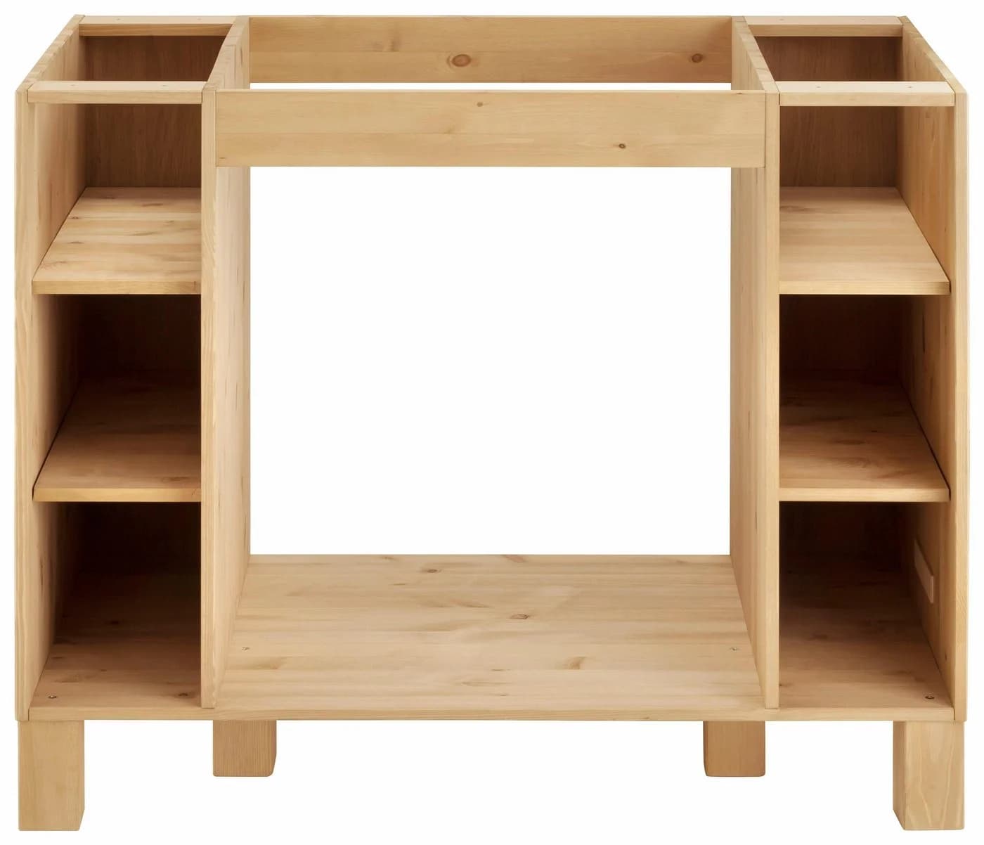 HOME AFFAIRE Herdumbauschrank Oslo Massivholz Beige 100cm - Bild 2