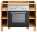 HOME AFFAIRE Herdumbauschrank Oslo Massivholz Beige 100cm Bild 4