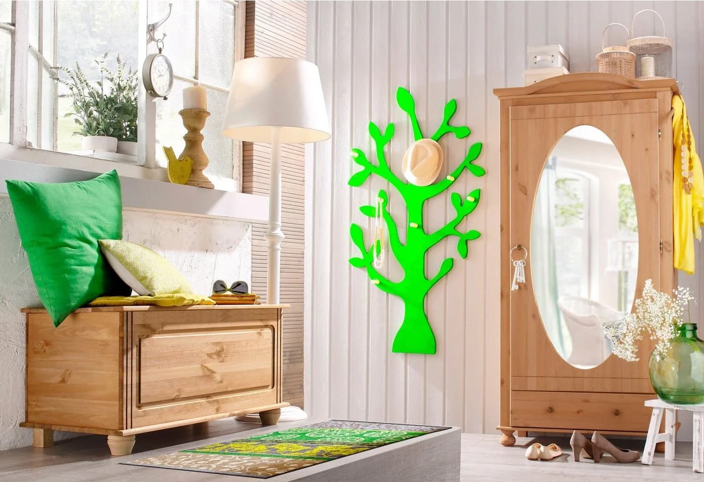 OTTO HOME Sitztruhe Finca Beige Natur Gebeizt Gewachst - Bild 4