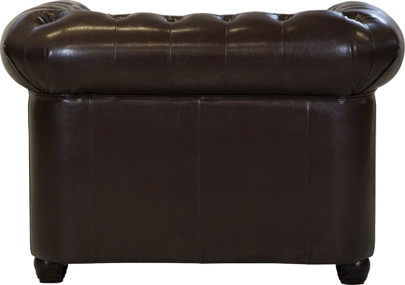 HOME AFFAIRE Chesterfield-Sessel Rysum Dunkelbraun Microfaser Lederoptik - Bild 4