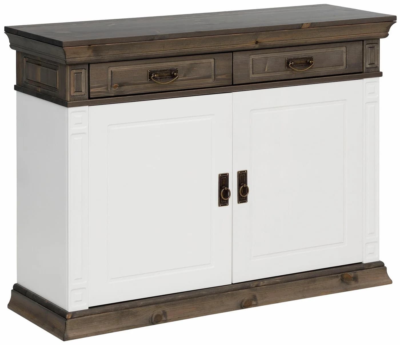 OTTO HOME Kommode Vinales Weiß/Wenge Massivholz Landhausstil - Bild 2