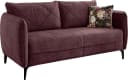 Jockenhöfer Gruppe Novara 2,5-Sitzer Sofa Aubergine Retro Bild 1