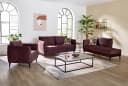 Jockenhöfer Gruppe Novara 2,5-Sitzer Sofa Aubergine Retro Bild 4