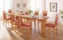 HOME AFFAIRE Esszimmerstuhl Franz Orange Buche Massivholz Bild 1
