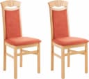 HOME AFFAIRE Esszimmerstuhl Franz Orange Buche Massivholz Bild 2