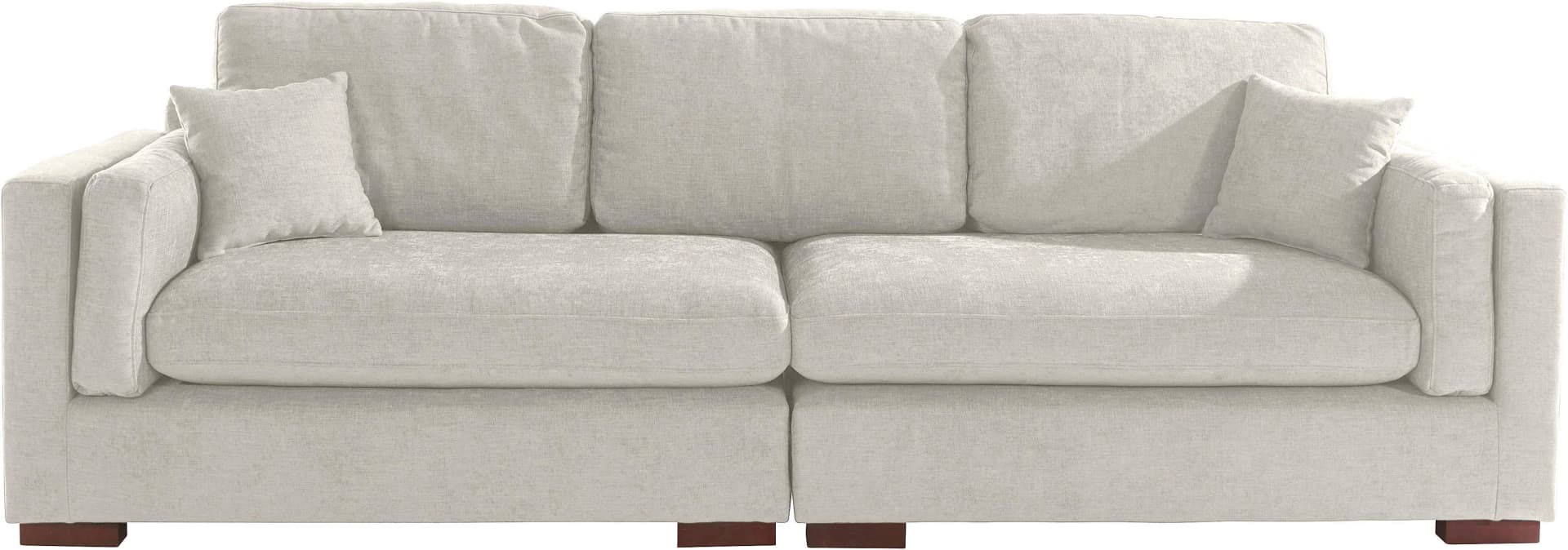 HOME AFFAIRE Big-Sofa Fresh Pond Beige Polyester