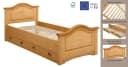 OTTO HOME Massivholzbett Konrad Beige Natur Stauraum Landhausstil Bild 3