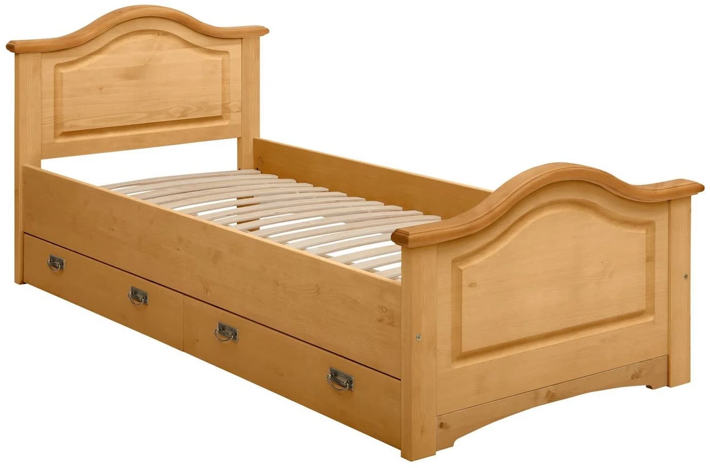 OTTO HOME Massivholzbett Konrad Beige Natur Stauraum Landhausstil - Bild 4