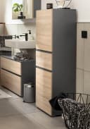 Midischrank Wisla Home affaire Anthrazit Eichefarben Sonoma Bild 1