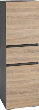 Midischrank Wisla Home affaire Anthrazit Eichefarben Sonoma Bild 3