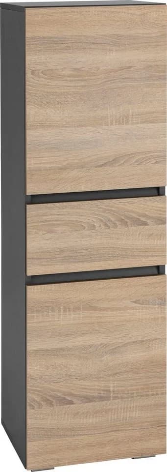 Midischrank Wisla Home affaire Anthrazit Eichefarben Sonoma - Bild 3