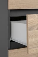 Midischrank Wisla Home affaire Anthrazit Eichefarben Sonoma Bild 5