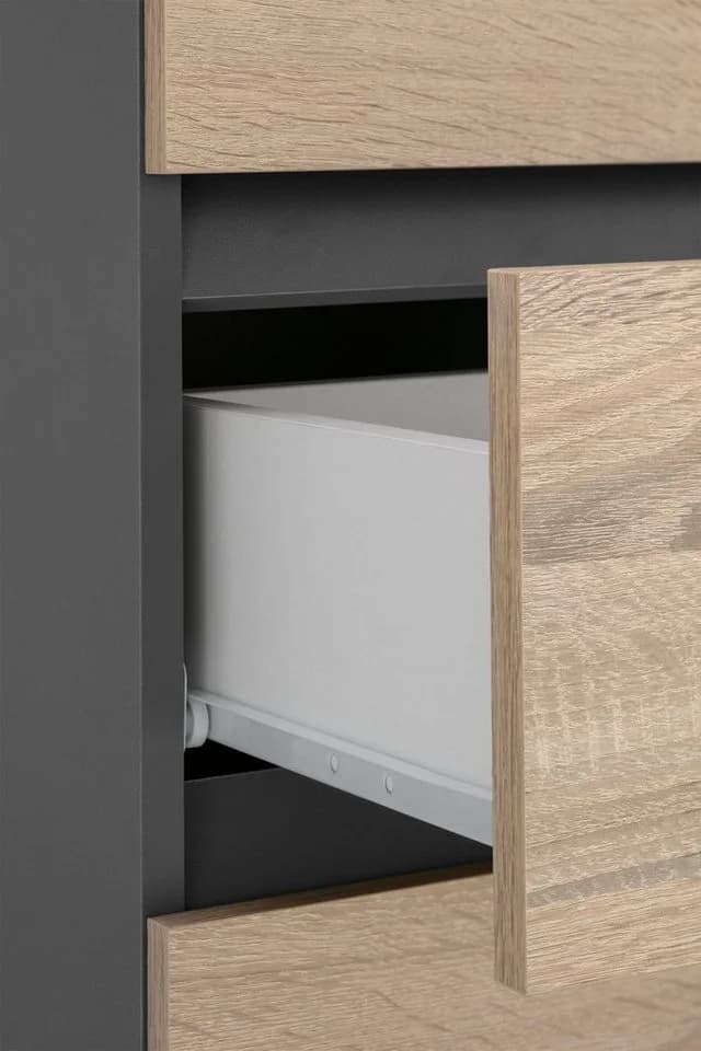 Midischrank Wisla Home affaire Anthrazit Eichefarben Sonoma - Bild 5
