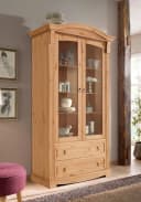 OTTO HOME Anna Glasvitrine Massivholz Kiefer Beige Bild 1
