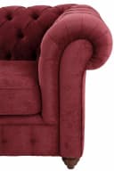 Home Affaire Chesterfield Sitzgruppe Rot 2- und 3-Sitzer Knopfheftung Bild 3