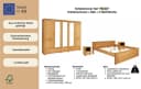 OTTO HOME Hugo Schlafzimmer-Set 4-tlg. Beige Massivholz Bild 4