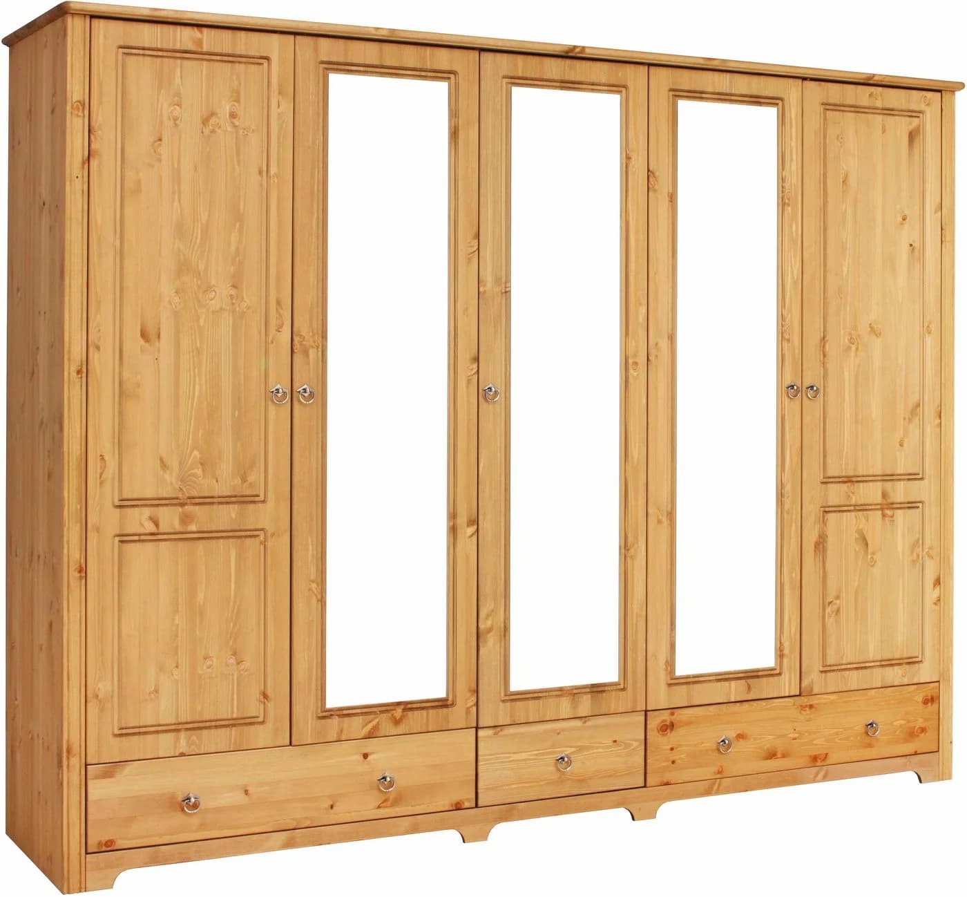 OTTO HOME Hugo Schlafzimmer-Set 4-tlg. Beige Massivholz - Bild 5