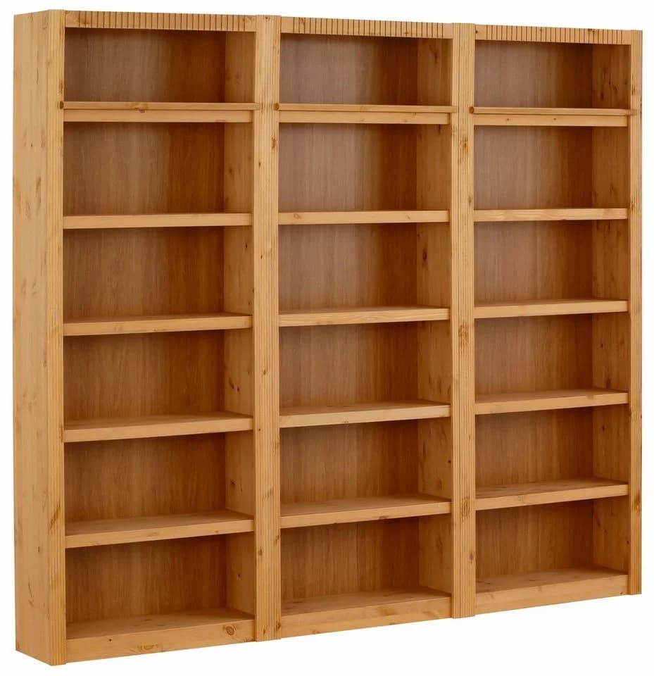 OTTO HOME Bücherwand Bergen 3-tlg. Massivholz Kiefer Beige - Bild 4