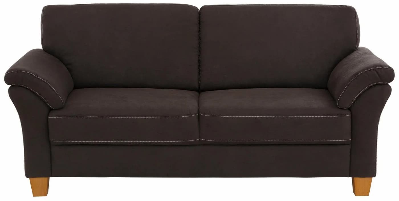 HOME AFFAIRE 3-Sitzer Sofa Borkum Anthrazit Luxus-Microfaser