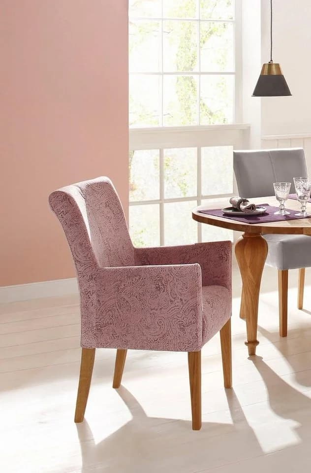 HOME AFFAIRE King Armlehnstuhl Rosa Eiche Natur