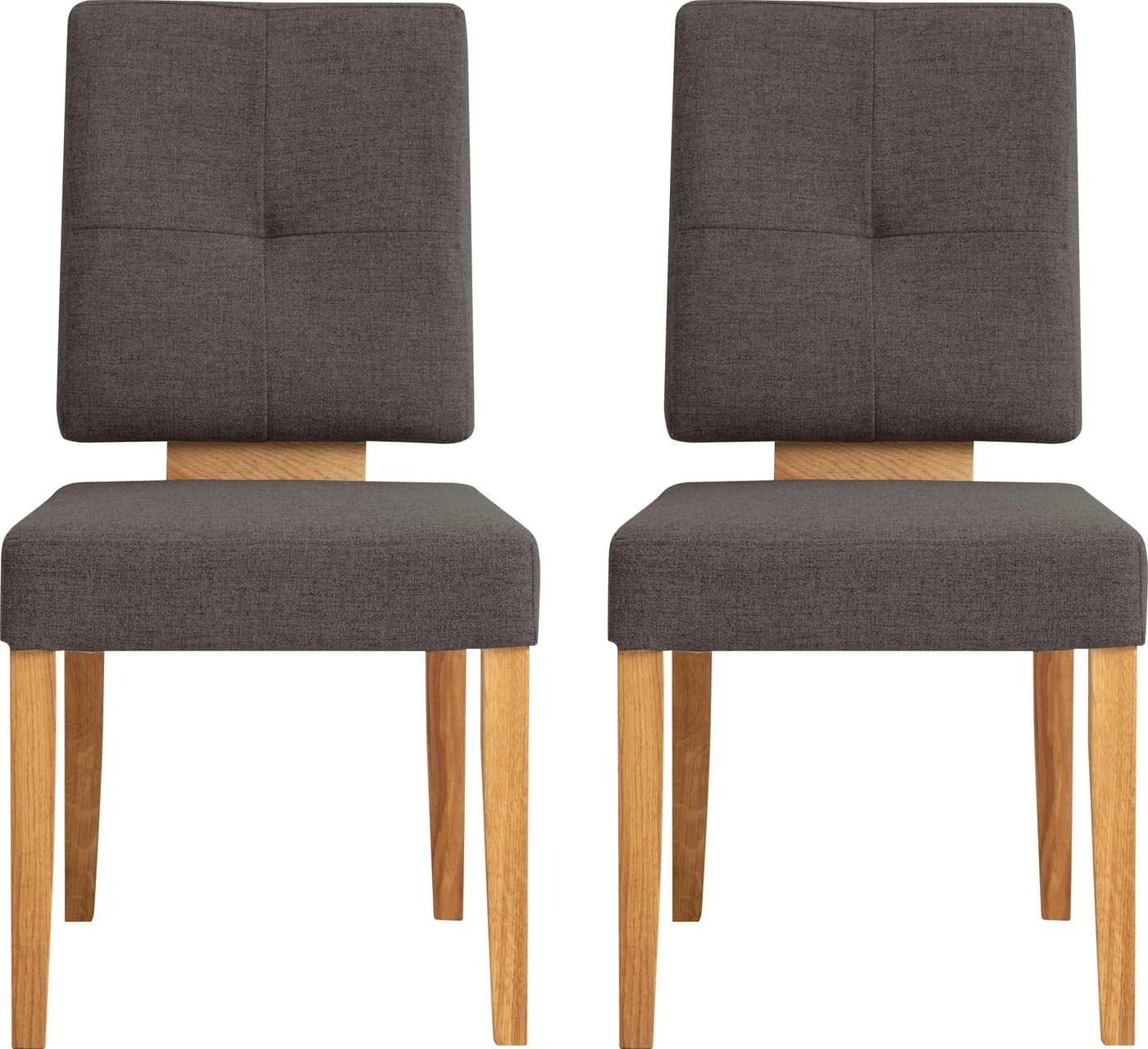 OTTO HOME Ponza Polsterstuhl 2er Set Eiche Braun - Bild 2
