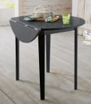 Esstisch OTTO HOME Schwarz mit Klappbaren Seitenteilen Bild 1
