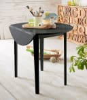 Esstisch OTTO HOME Schwarz mit Klappbaren Seitenteilen Bild 3